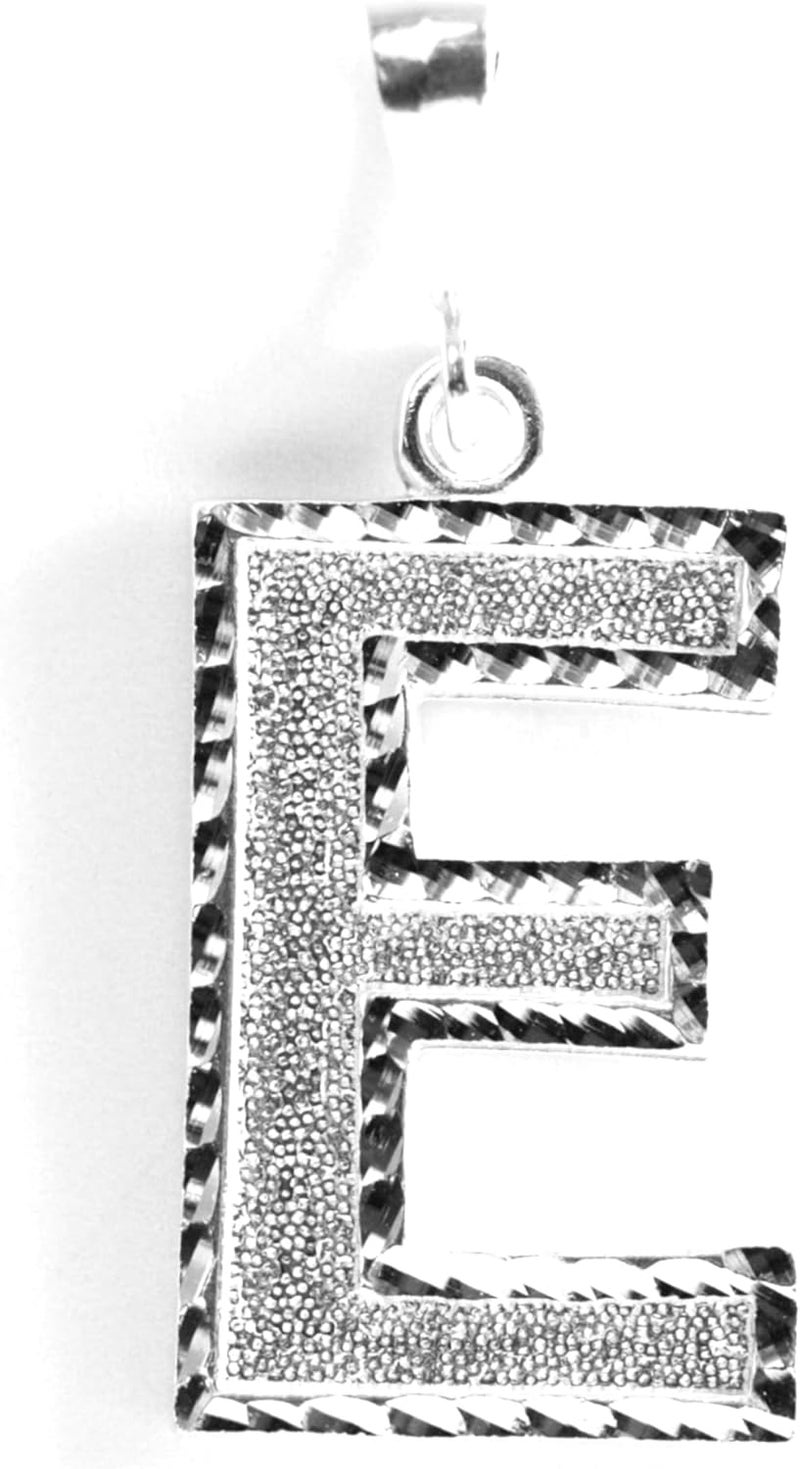 Deidreamers Personalized 1.0 Inch Solid.925 Sterling Silver Initial A-Z Charm - Image 1
